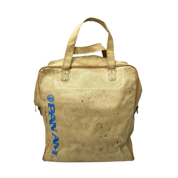 Vintage PAN AM Airlines Flight Carry-on Travel Canvas Tote Bag w/ Luggage Tags - Picture 7 of 15